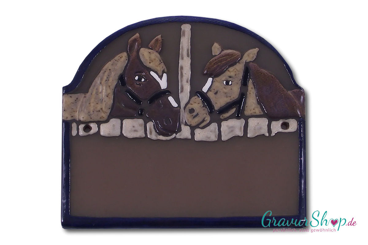Keramikschild 53 mit Gravur