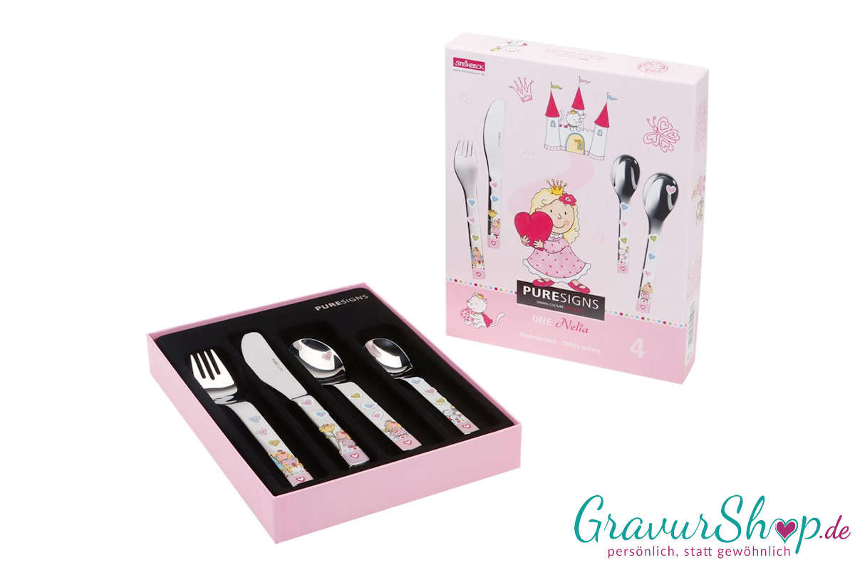 Kinder Essbesteck 08a mit Gravur Bild 2