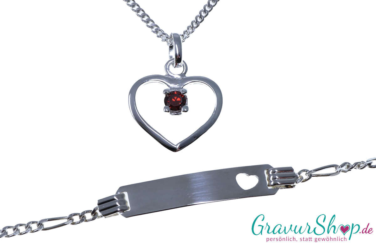 Kinder Silberset 35 mit Gravur