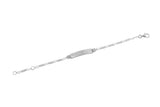 925er Kinder-Armband 11x13cm-13x15cm mit Figarokette inkl. Gravur