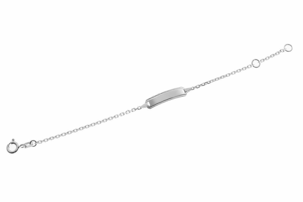 925er Kinder-Armband 12-14cm mit ausgestanztem Herz inkl. persönlicher Gravur