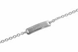 925er Kinder-Armband 12-14cm mit ausgestanztem Herz inkl. persönlicher Gravur