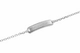925er Kinder-Armband 12-14cm mit ausgestanztem Herz inkl. persönlicher Gravur