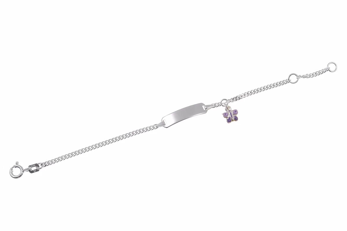 925er Kinder-Silberarmband hochglänzend inkl. Gravur