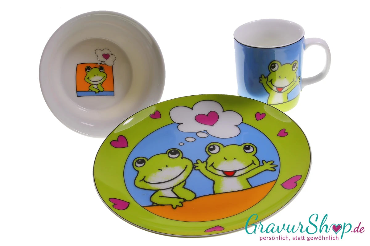 Kindergeschirr Frosch