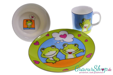 Kindergeschirr Frosch
