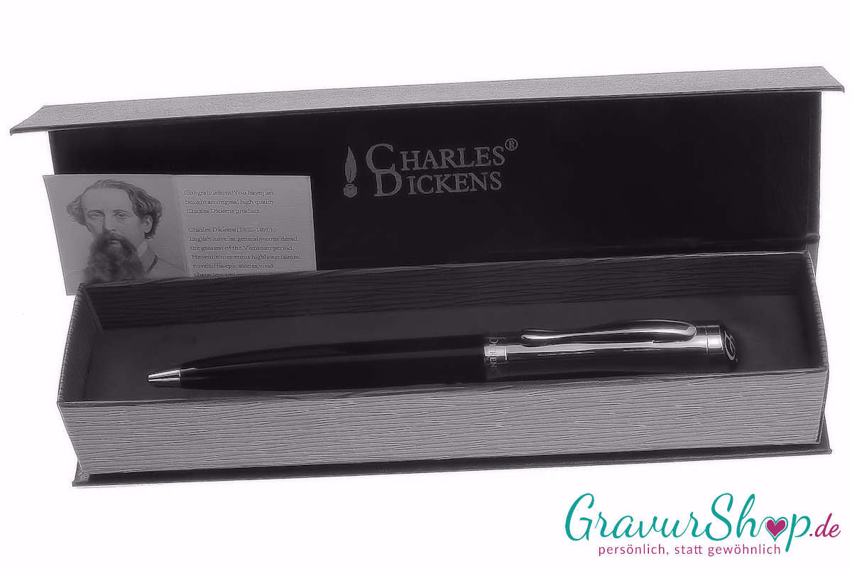 Kugelschreiber 31 Charles Dickens  mit Gravur