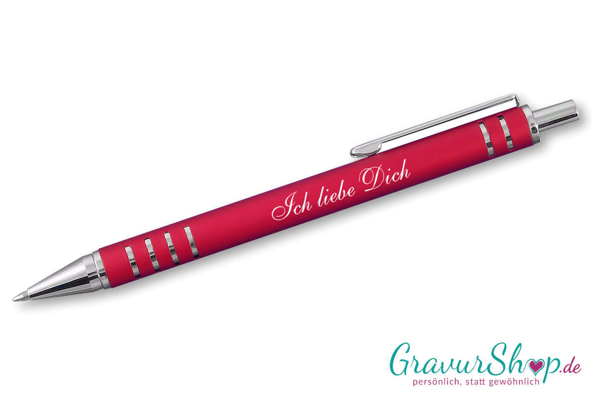 Kugelschreiber 03 mit Gravur Rot