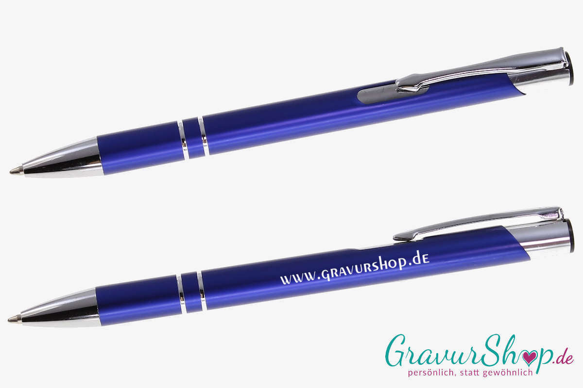 Kugelschreiber 07 mit individueller Gravur Blau