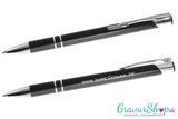 Kugelschreiber 07 mit individueller Gravur Schwarz