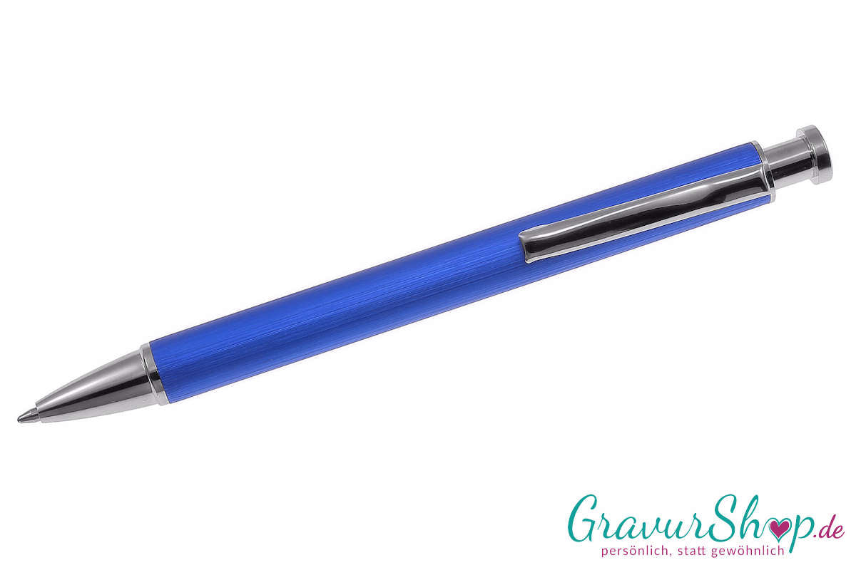 Kugelschreiber 20 mit Gravur Blau