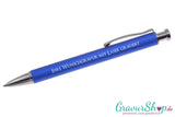 Kugelschreiber 20 mit Gravur Blau Muster