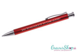 Kugelschreiber 20 mit Gravur Rot Muster