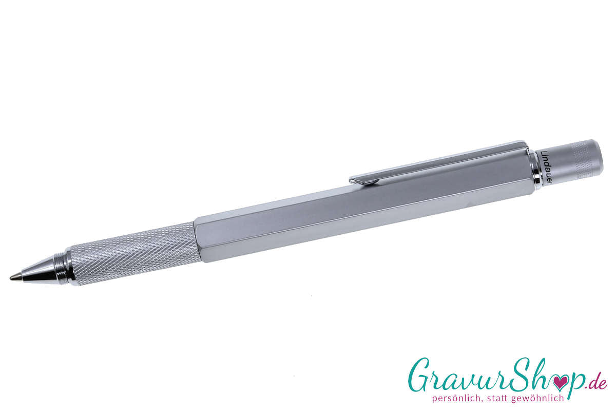 Kugelschreiber 49 Silber mit Gravur 