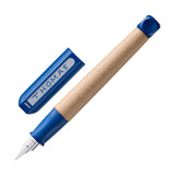 Lamy ABC Füller mit Gravur in blau  mit offener Kappe