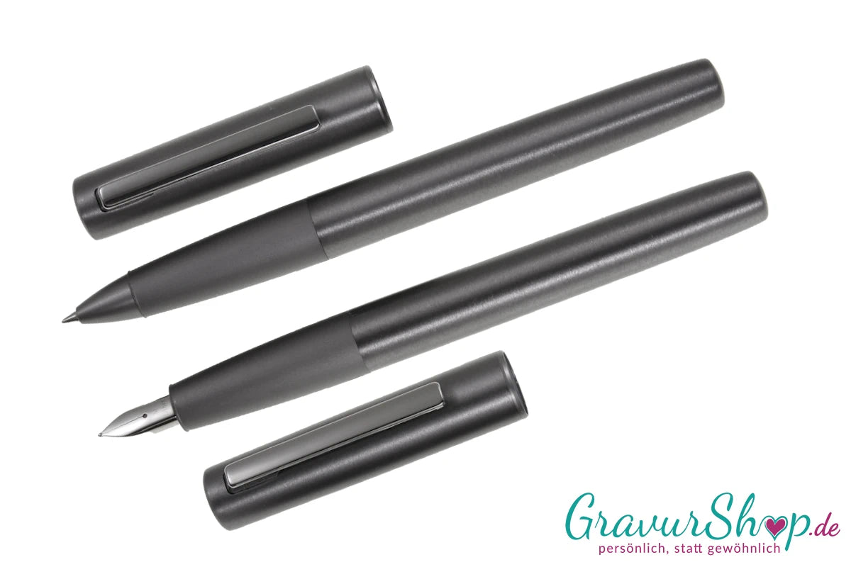 LAMY aion Schreibset graphite mit Lasergravur