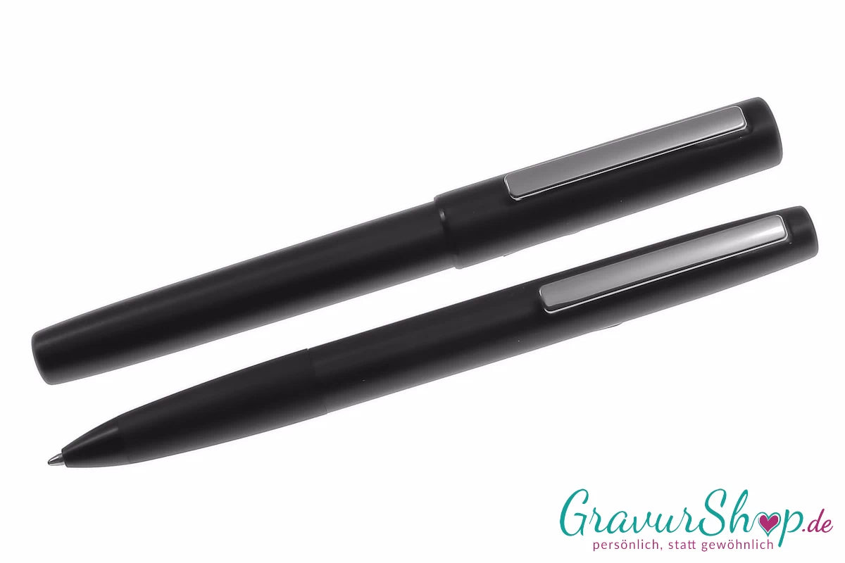 LAMY aion Schreibset F + K schwarz mit Gravur