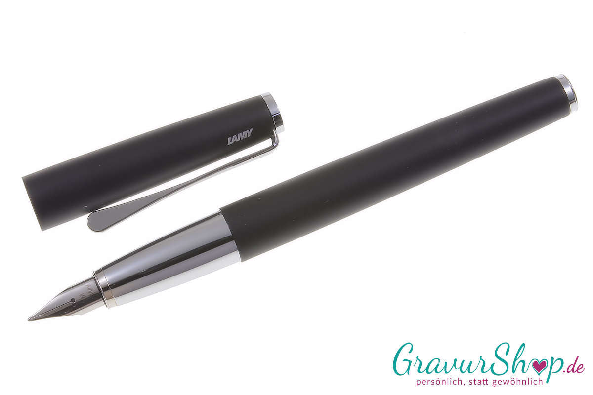 LAMY Studio Schreibset black Füllhalter mit Gravur