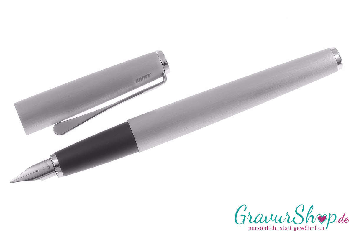 LAMY Studio Schreibset brushed Füller mit Gravur
