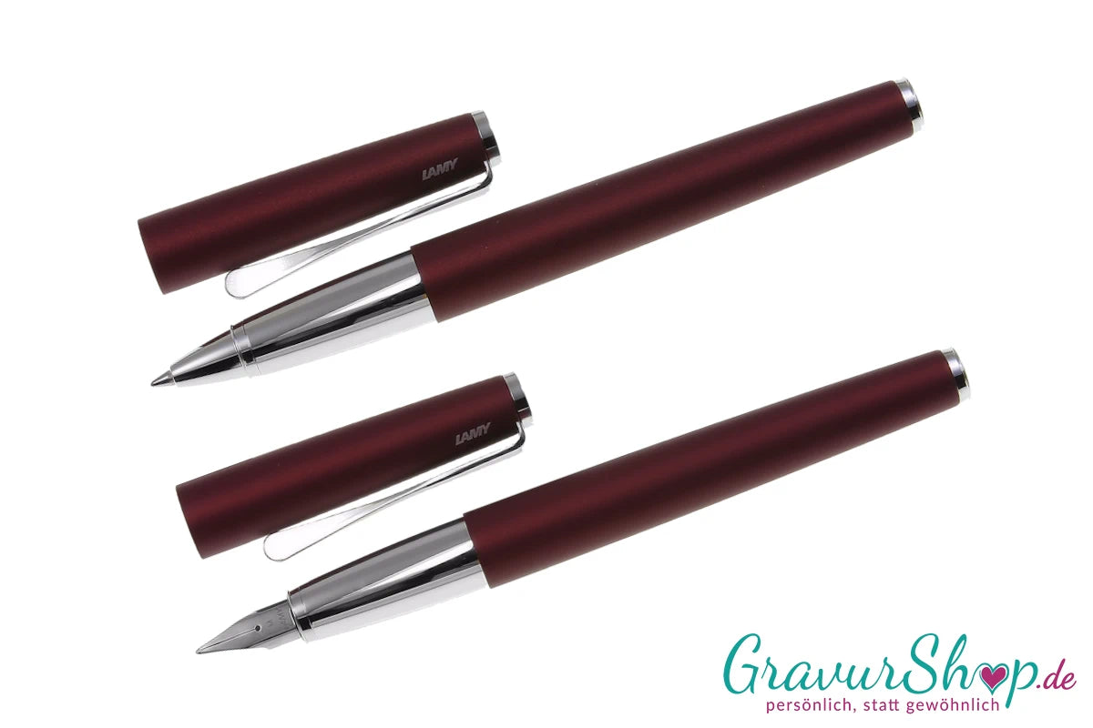LAMY Studio Schreibset orion matt Füllhalter und Tintenroller mit Gravur