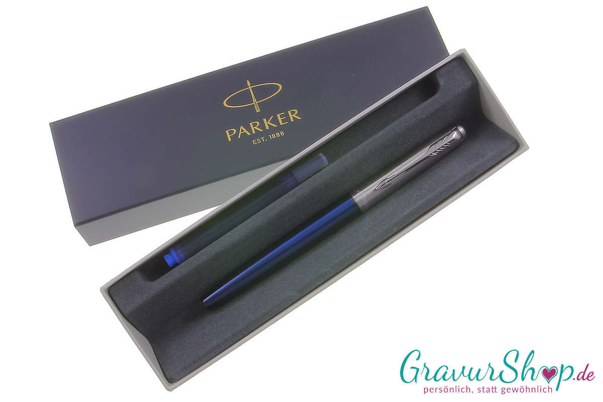 Parker Jotter Füller blau mit Etui