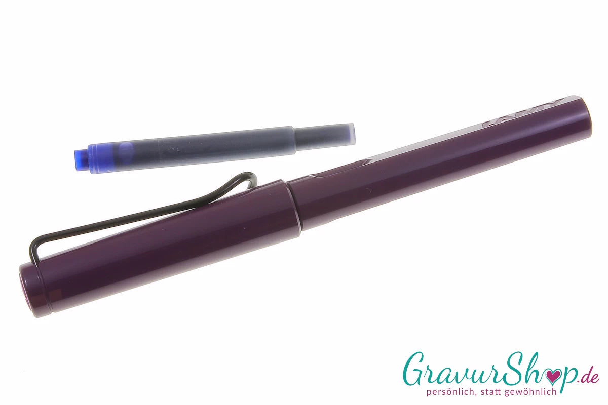Lamy safari Füllhalter violet blackberry mit persönlicher Gravur