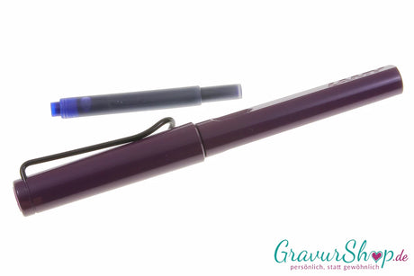 Lamy safari Füllhalter violet blackberry mit persönlicher Gravur