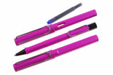 LAMY Safari 3er Set Füller-Kuli-Tintenroller pink mit Gravur