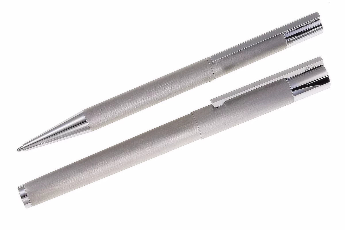 LAMY scala Schreibset Kuli + Tintenroller brushed mit Gravur