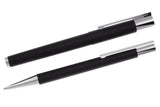 LAMY scala Schreibset Kuli + Tintenroller schwarz mit Gravur