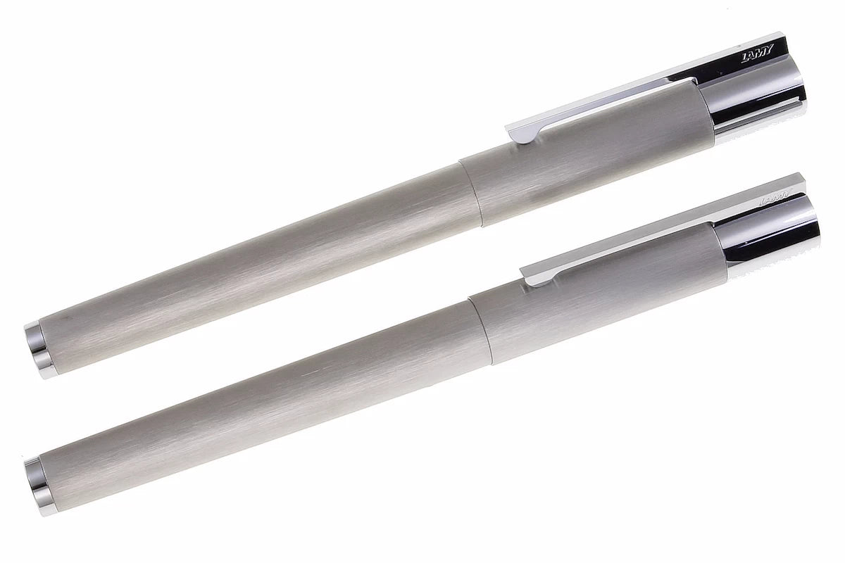 LAMY scala Schreibset Füllhalter + Tintenroller brushed mit Gravur