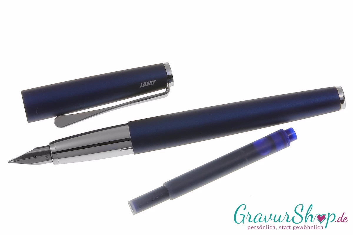 LAMY Studio Schreibset imperialblue Füller mit Gravur