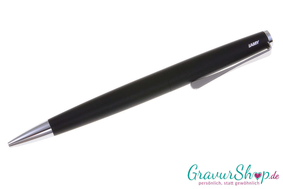 LAMY Studio Schreibset black Kuli mit Gravur
