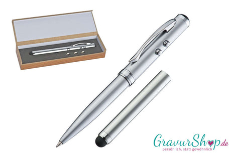 Laserpointer Nr. 1 mit LED, Touch-Pen inkl. Lasergravur 