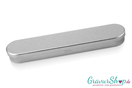 Metalletui mit Gravur