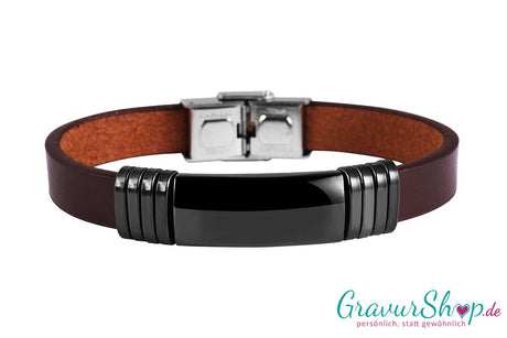 Lederarmband 39 B mit Gravur