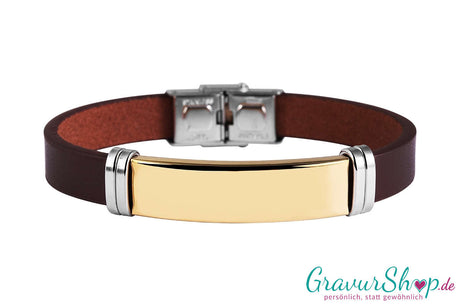 Lederarmband 46 B mit Gravur