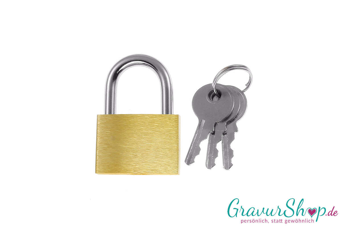 Liebesschloss Nr. 01 mit Gravur Rohling 