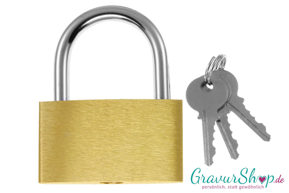 Liebesschloss Nr. 04 mit Gravur Rohling