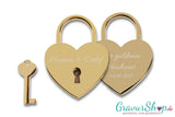 Herz Liebesschloss Nr. 07 gold