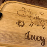 Personalisierte Lunchbox "Bambus" | Selbst gestalten und designen | Name, Text, Motive frei wählbar