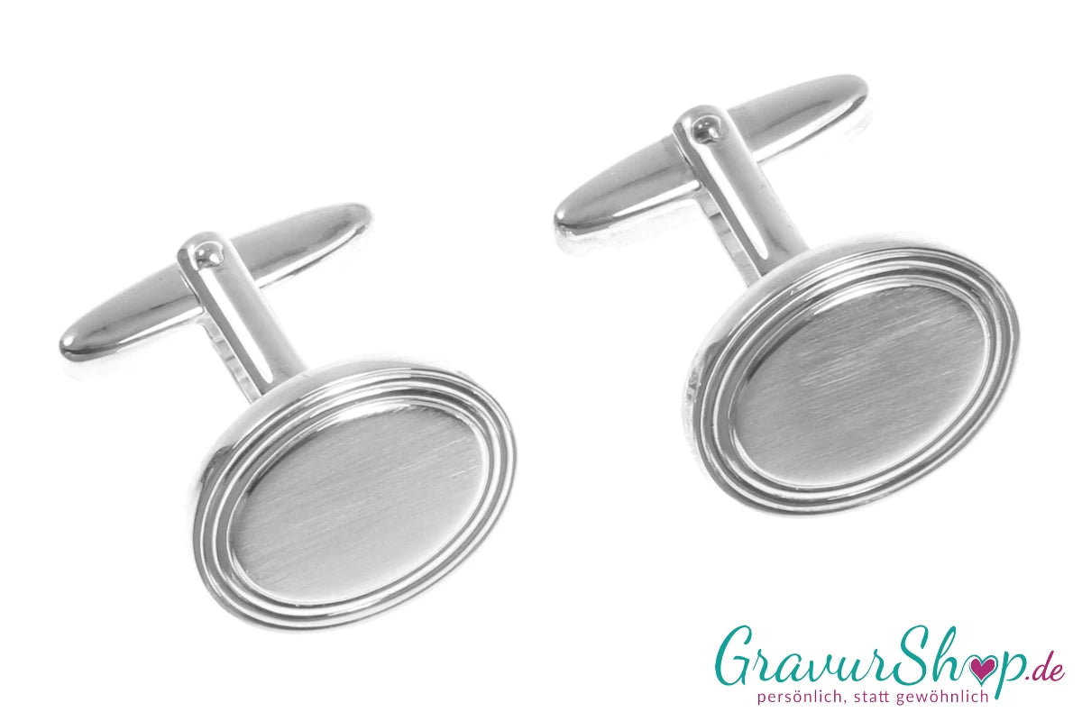 Echt Silber Manschettenknöpfe 02 mit Gravur