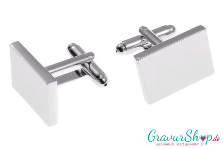 Manschettenknöpfe silber mit Gravur
