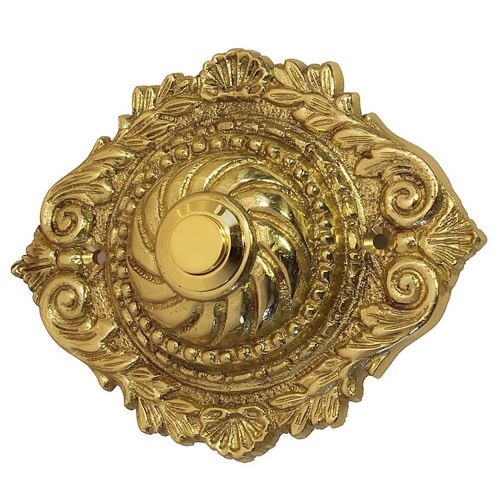 Messing Klingelrosette 06