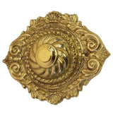 Messing Klingelrosette 06