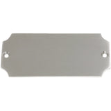 Messingschild 36 vernickelt personalisierbar