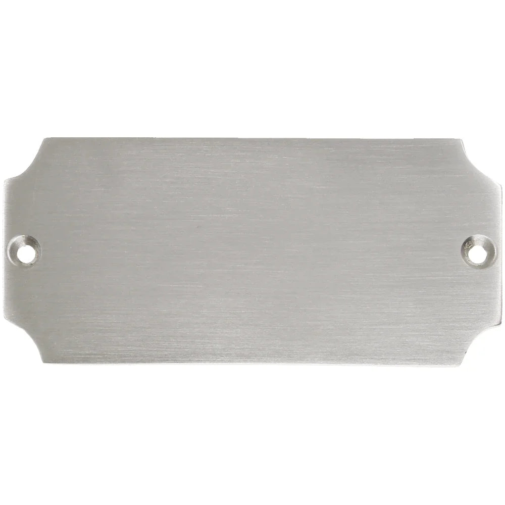 Messingschild 36 vernickelt mit Gravur