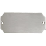 Messingschild 36 vernickelt mit Gravur