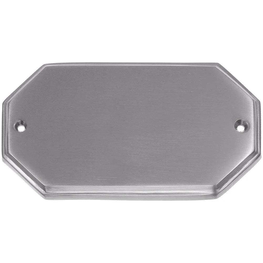 Messingschild 38 vernickelt mit Gravur
