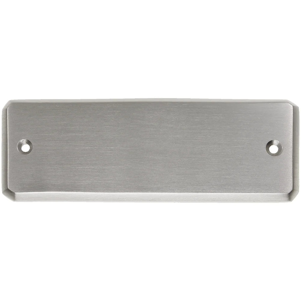 Messingschild 42 vernickelt mit Gravur